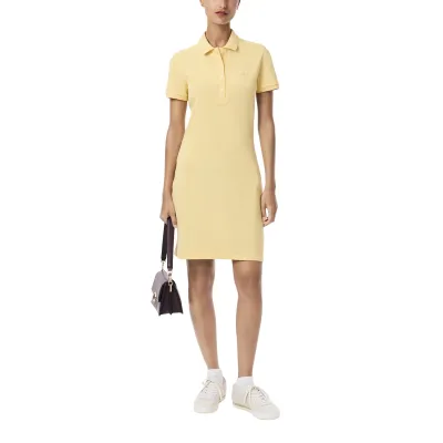 Lacoste Womens Slim Fit Stretch Mini Piqué Polo Dress